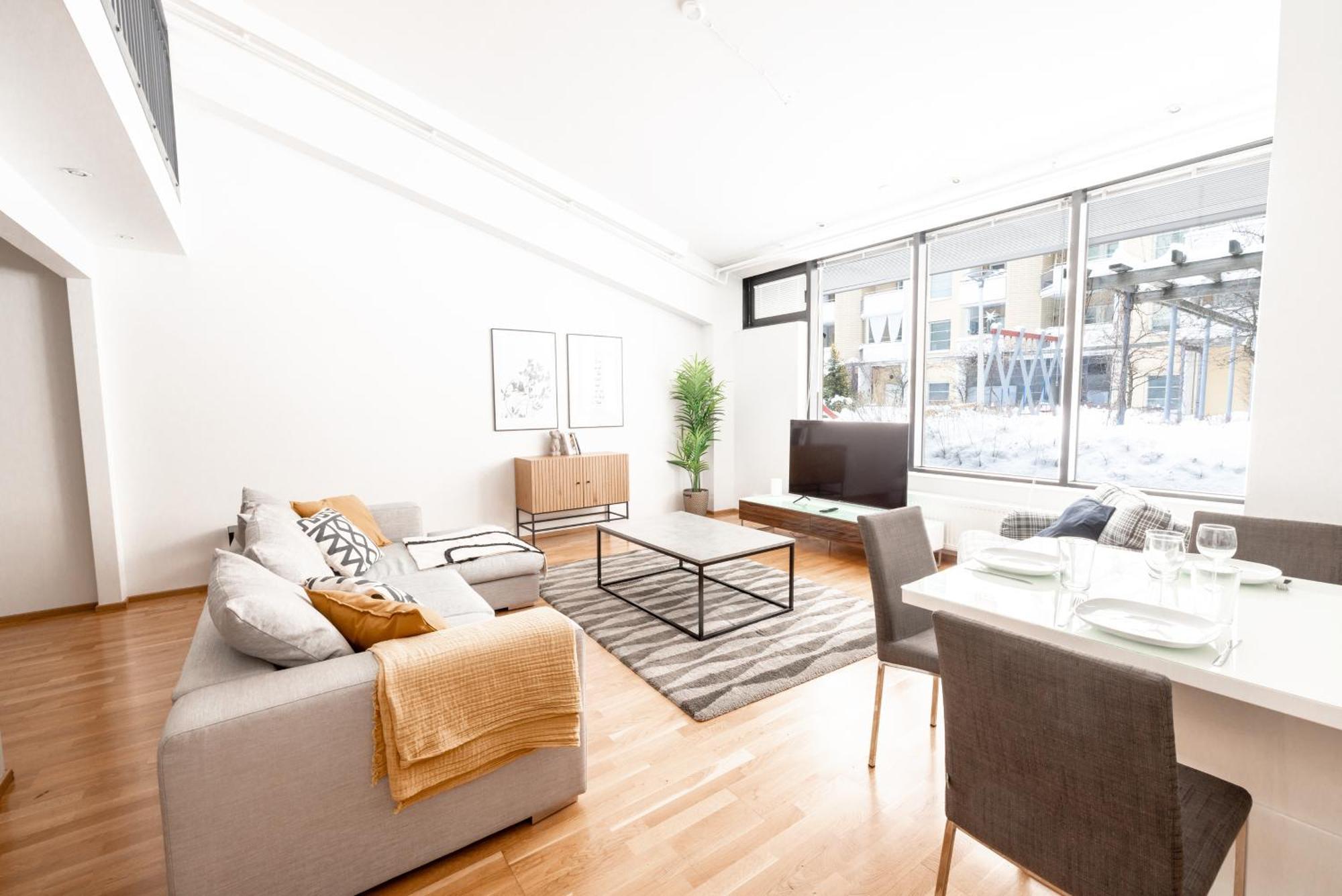Apartment 2ndhomes Bright & Spacious 2-story With Sauna Helsinki